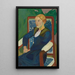 Portrait of Varvara Klimovich Toper - Nadezhda Lermontova — framed artwork on a wall