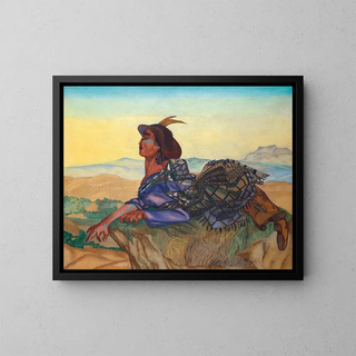 Sphinx - Nadezhda Lermontova — framed artwork on a wall