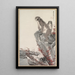 Monkeys near a Stream - Nagasawa Rosetsu — framed artwork on a wall