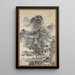 Mountain Stream Painting by a Summer Day - Nakabayashi Chikutō — framed artwork on a wall