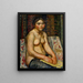 Nude Girl Painting - Nakamura Tsune — framed artwork on a wall