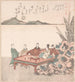Nanamaro and his disciples watching the moon in China - Kubo Shunman — artwork view