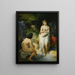 Les Baigneuses - Nándor Rákóczy — framed artwork on a wall