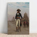Canvas print of Napoleon in Egypt leaning against a light wall