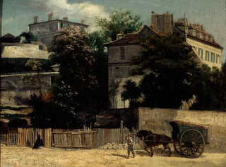 La rue d'Orchamp à Montmartre - Napoléon Joseph Bellardel — artwork view