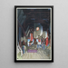 in the Kannon Temple at Asakusa - Narazaki Eishō — framed artwork on a wall