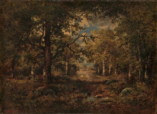A view through the trees of Fontainebleau - Narcisse Virgile Diaz de la Peña — artwork view