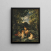 Bathers in a Forest Stream - Narcisse Virgile Diaz de la Peña — framed artwork on a wall