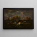 Sky Storm Painting - Narcisse Virgile Diaz de la Peña — framed artwork on a wall