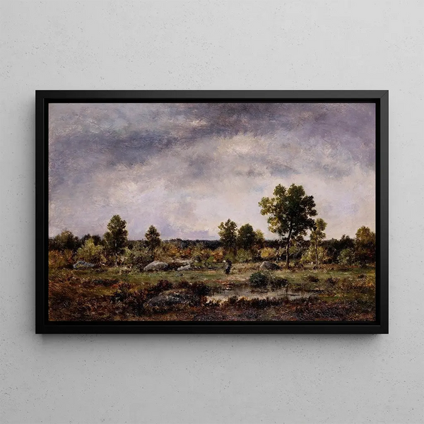 Clearings in the Forest - Narcisse Virgile Diaz de la Peña — framed artwork on a wall