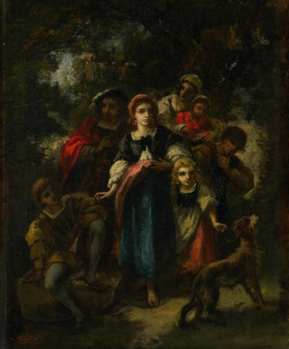 NarcisseVirgile Diaz de La Pea - Descent of the Bohemians.webp