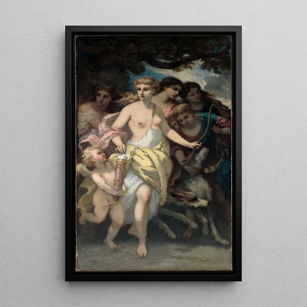 Diane - Narcisse Virgile Diaz de la Peña — framed artwork on a wall