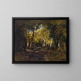 In the Forest - Narcisse Virgile Diaz de la Peña — framed artwork on a wall