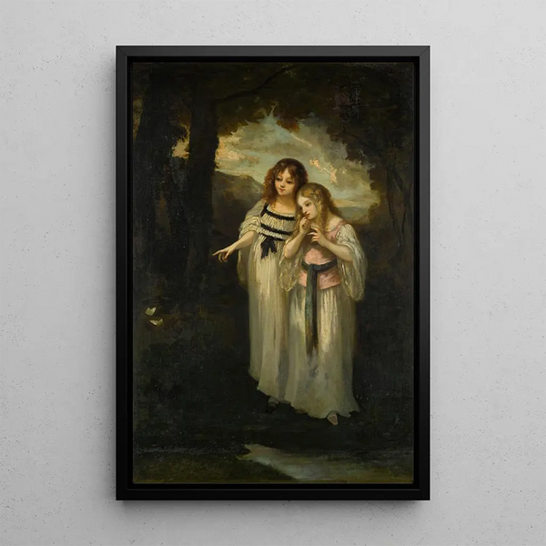 Butterfly Painting - Narcisse Virgile Diaz de la Peña — framed artwork on a wall