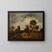 Path near the snake pond, Fontainebleau forest - Narcisse Virgile Diaz de la Peña — framed artwork on a wall