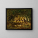 Petite mare en forêt - Narcisse Virgile Diaz de la Peña — framed artwork on a wall
