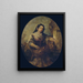 Portrait of a Young Girl at the Well - Narcisse Virgile Diaz de la Peña — framed artwork on a wall