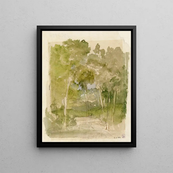 Forest Underwood - Narcisse Virgile Diaz de la Peña — framed artwork on a wall