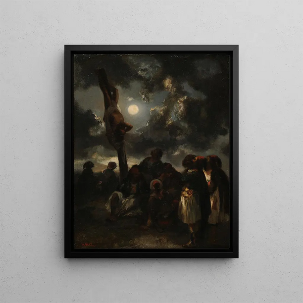 Supplice turc - Narcisse Virgile Diaz de la Peña — framed artwork on a wall