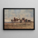 A caravan in the desert - Narcisse Berchère — framed artwork on a wall