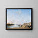 An Arab caravan resting near the coast - Narcisse Berchère — framed artwork on a wall