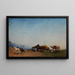 Arabic encampment painting - Narcisse Berchère — framed artwork on a wall