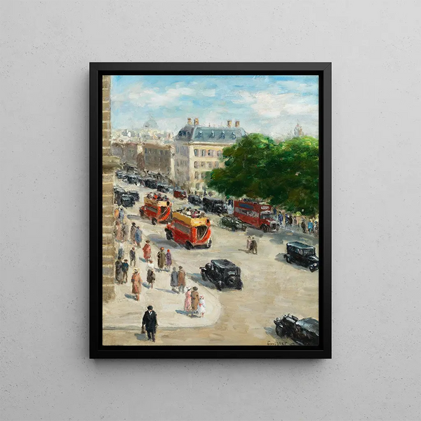 Rue de Londres - Narcisse Guilbert — framed artwork on a wall