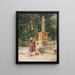Flirter dans le jardin - Natale Attanasio — framed artwork on a wall