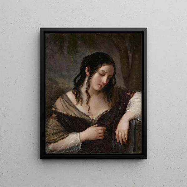 La tristesse - Natale Schiavone — framed artwork on a wall