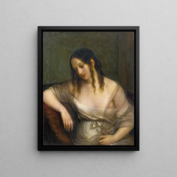Madeleine Penitent - Natale Schiavone — framed artwork on a wall