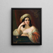 Portrait of an Oriental Woman - Natale Schiavoni — framed artwork on a wall