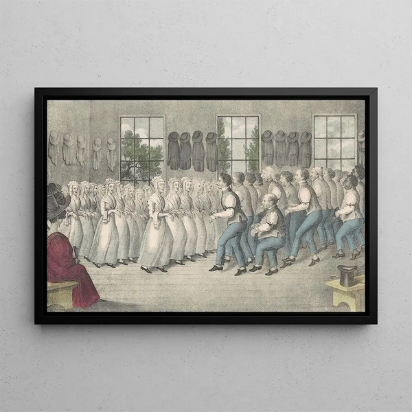 Shakers near Lebanon - Nathaniel Currier — framed artwork on a wall