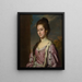 Portrait painting of Jane Cressett Pelham 1740-1820, near Hardinge - Nathaniel Dance-Holland — framed artwork on a wall