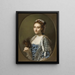 Portrait of Olive Craster - Nathaniel Dance-Holland — framed artwork on a wall