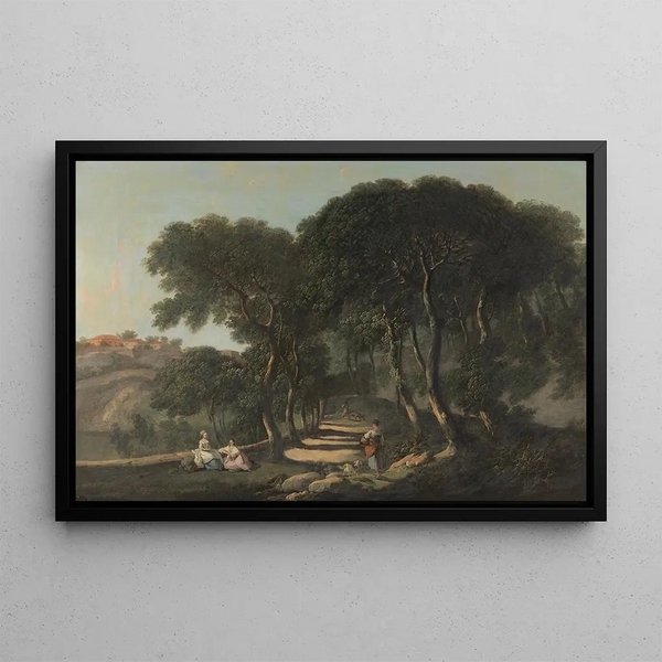 View near Rome - Nathaniel Dance-Holland — framed artwork on a wall