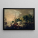 Bateaux sur la rivière Lee en dessous de Tivoli, comté de Cork - Nathaniel Grogan — framed artwork on a wall