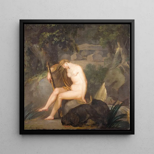 Untamed Nature Painting - Nicolai Abildgaard — framed artwork on a wall