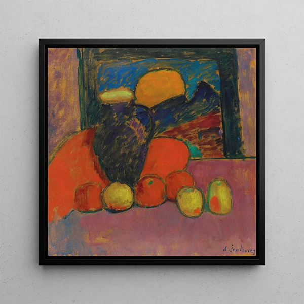 Still Life Painting - Alexej von Jawlensky — framed artwork on a wall