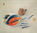 Still Life with Salmon and Sardines Slices - Tsuchida Bakusen — artwork view
