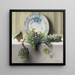 Nature morte avec des raisins - John Elwood Bundy — framed artwork on a wall