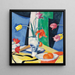 Nature morte avec des tulipes - Samuel John Peploe — framed artwork on a wall