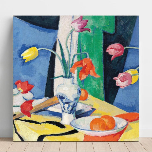 Reproduction of the painting Nature morte avec des tulipes - Samuel John Peploe