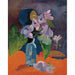 Reproduction of the painting of Still life with flowers and idol - Paul Gauguin