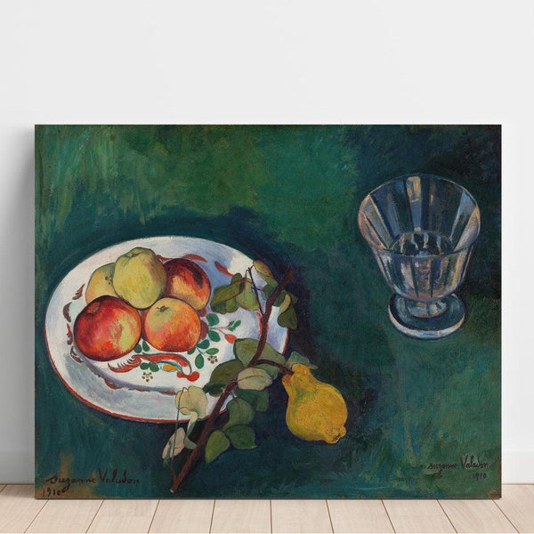 Reproduction of the painting Still life with fruits and glass - Suzanne Valadon