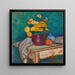 Still life with fabric, flowers in a pitcher, apple, and container on the table - Alexej von Jawlensky