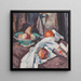 Still life with a glass of wine and fruits - Samuel John Peploe — framed artwork on a wall