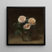 Nature morte with holly vase, cherry bowl, Japanese bowl, and cup and saucer - Henri Fantin-Latour — framed artwork on a wall