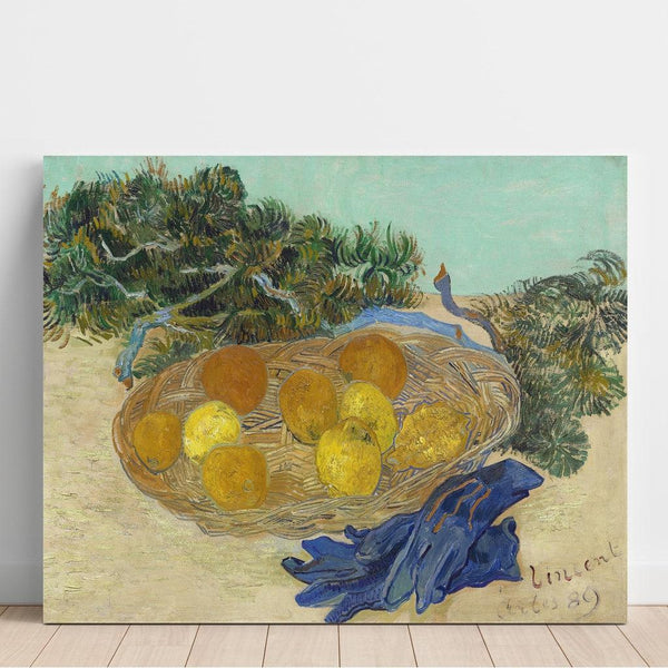 Reproduction of the painting Orange and Lemon Still Life with Blue Gloves - Vincent van Gogh