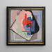 Still life with pink without title - Blanche Lazzell — framed artwork on a wall