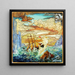 Shipwreck - Da Loria Norman — framed artwork on a wall